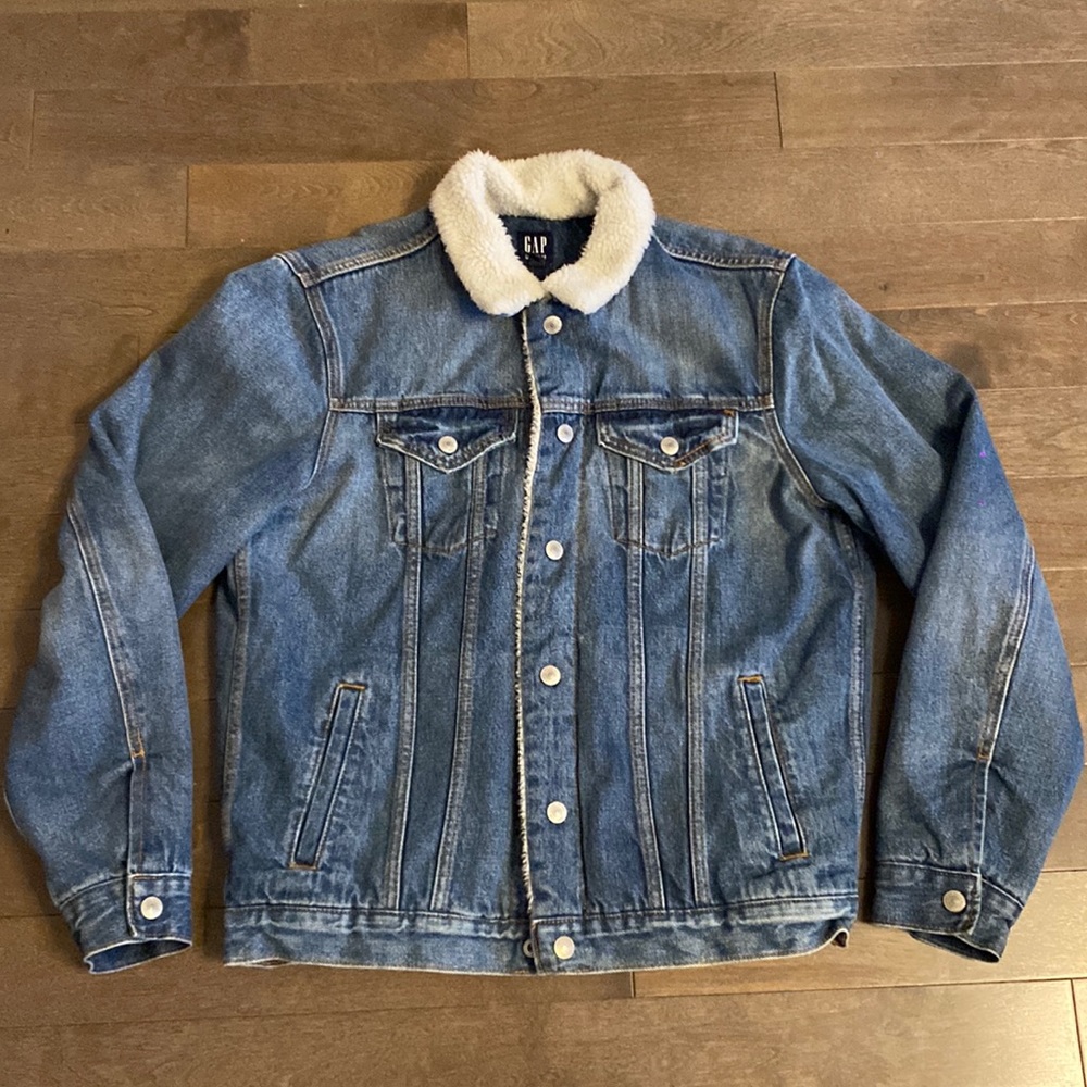 Gap Fleece Jeans Jacket